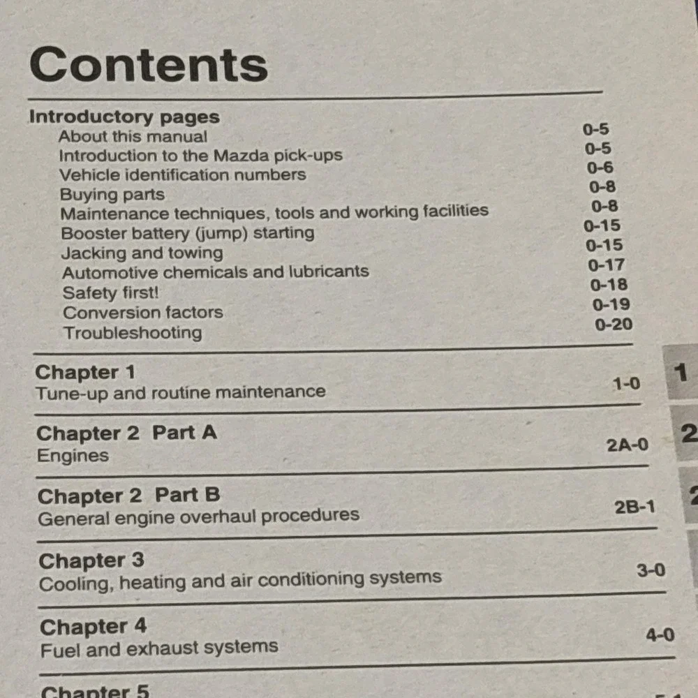 Haynes Repair Manual 61030 (267) Mazda Pick-Ups 1972 Thru 1993